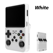 WHITE 64GB R36S Retro Handheld Game Console Video Games Consoles 20000 Games