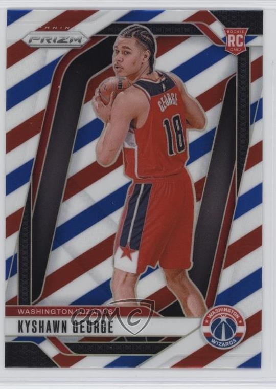 2024-25 Panini Prizm Red White & Blue Prizm Kyshawn George #257 0ht6