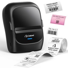 CLABEL Label Maker Machine with Tape, 221B Thermal Bluetooth Label Printer 2 ...