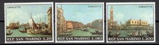 SAN MARINO 1971 SAVE VENICE - PAINTINGS BY CANALETTO MNH
