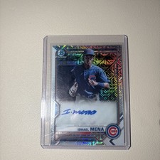 2021 Bowman Chrome Ismael Mena Prospect Mega Box Mojo Autograph Auto #BCMA-IM
