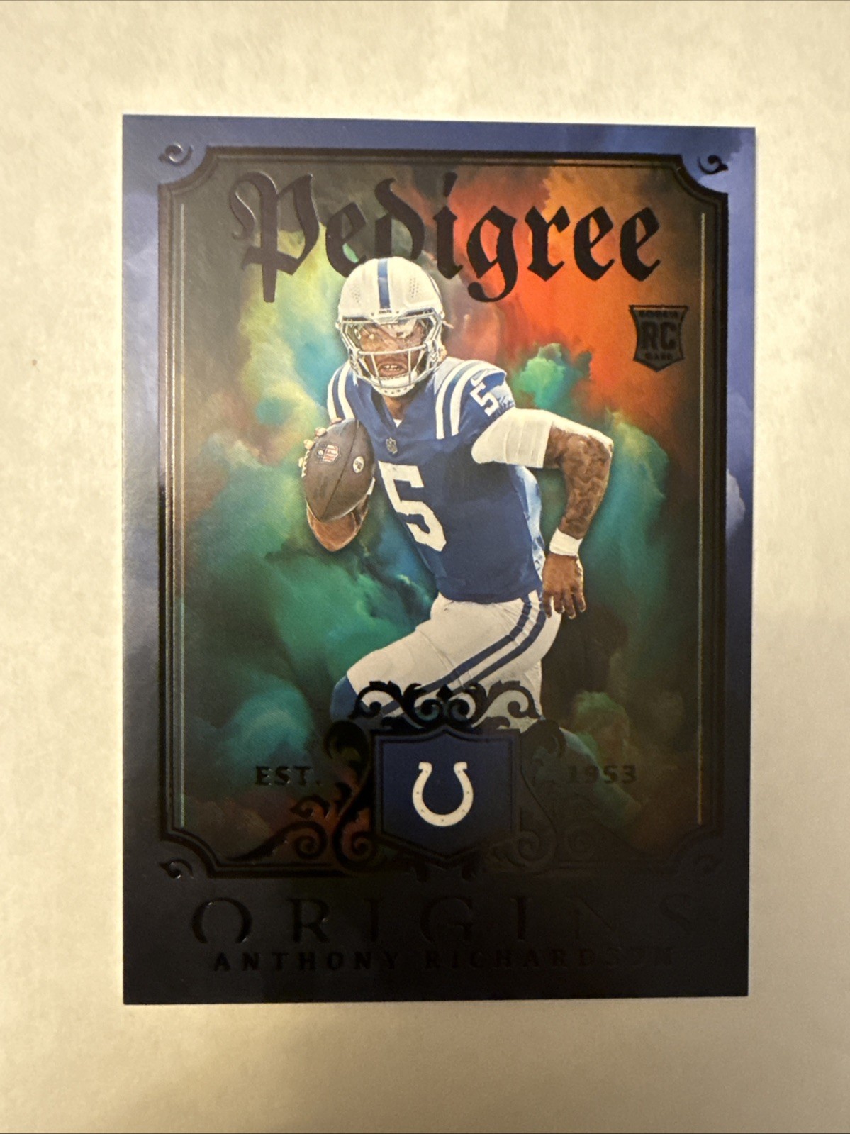 2023 Panini Origins Anthony Richardson Pedigree SSP Case Hit! Rookie Card!!