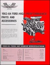 1963 1964 Ford Galaxie 427 Engine Parts List Also Performance Specifications 1963 1964 Ford Galaxie 427 Engine Parts List Also Performance Specifications