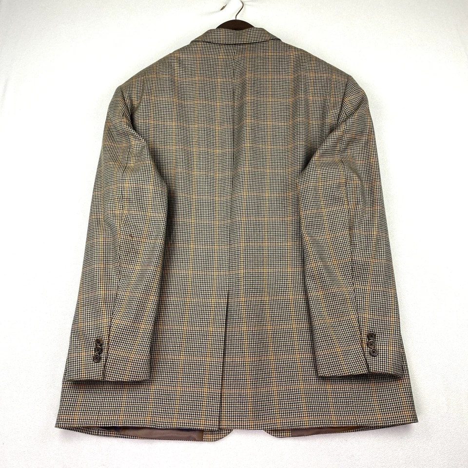 Loro Piana John W Nordstrom 48R 100% Cashmere Houndstooth Sport Coat Blazer - Image 3 of 4
