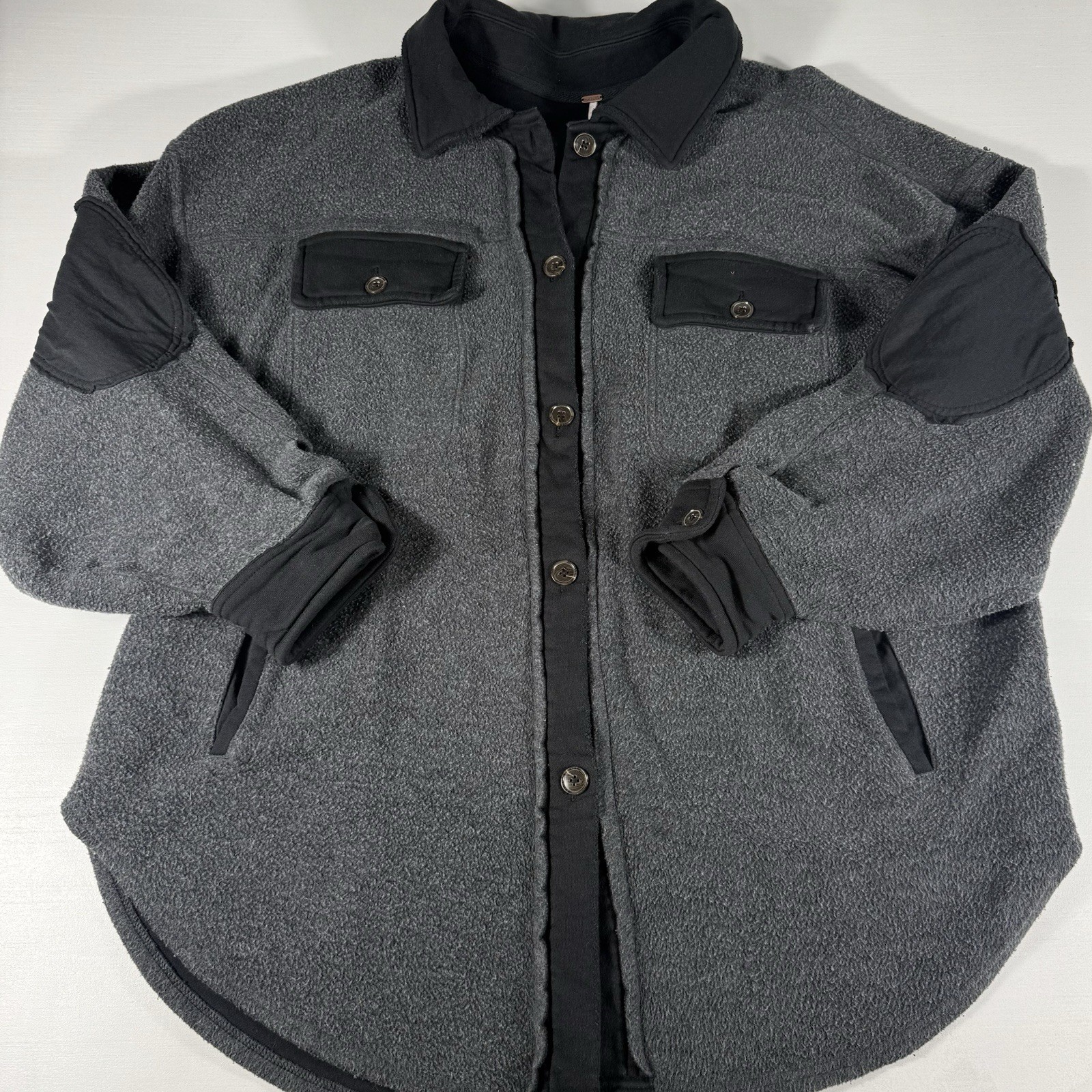 Free People Ruby Jacket Washed Shacket Women’s Si… - image 4