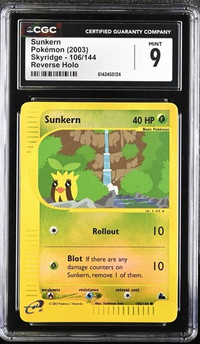 Sunkern graded CGC 9 for sale on eBay