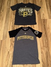 Pittsburgh Pirates Majestic Boys Sz Small 8 Cotton T-shirt Lot Graphic Tee