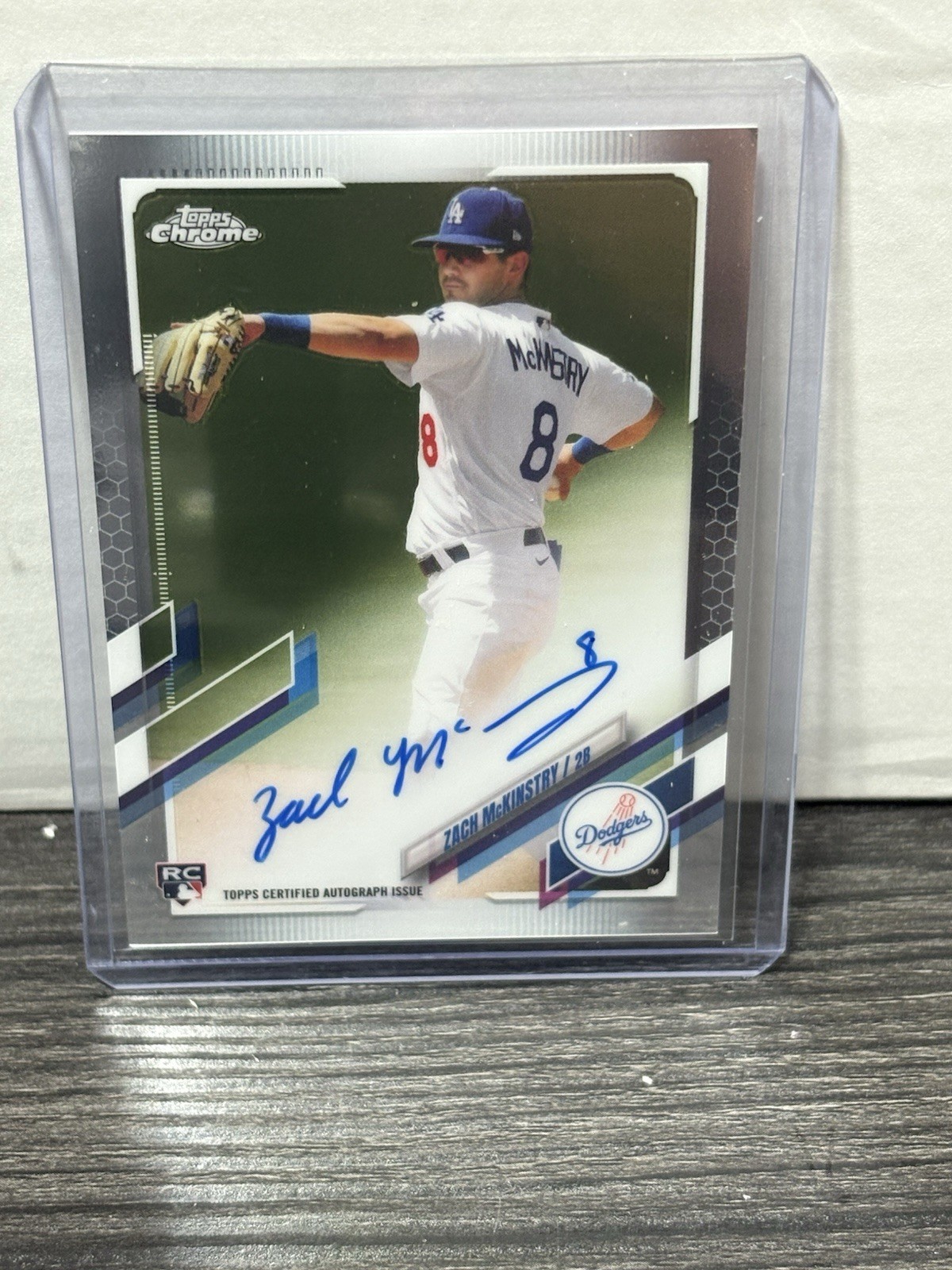 2021 Topps Chrome - Rookie Autographs Zach McKinstry #RA-ZM (AU, RC)