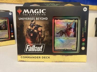 MTG Universes Beyond Fallout Commander Deck * Scrappy Survivors * NEW Dogmeat