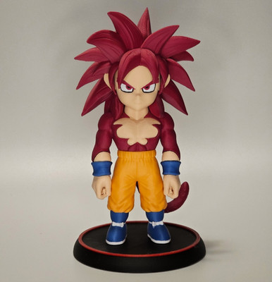 Goku Daima Super Saiyajin 4 3D Fan Art Figur - Dragon Ball Skulptur aus Sammlung
