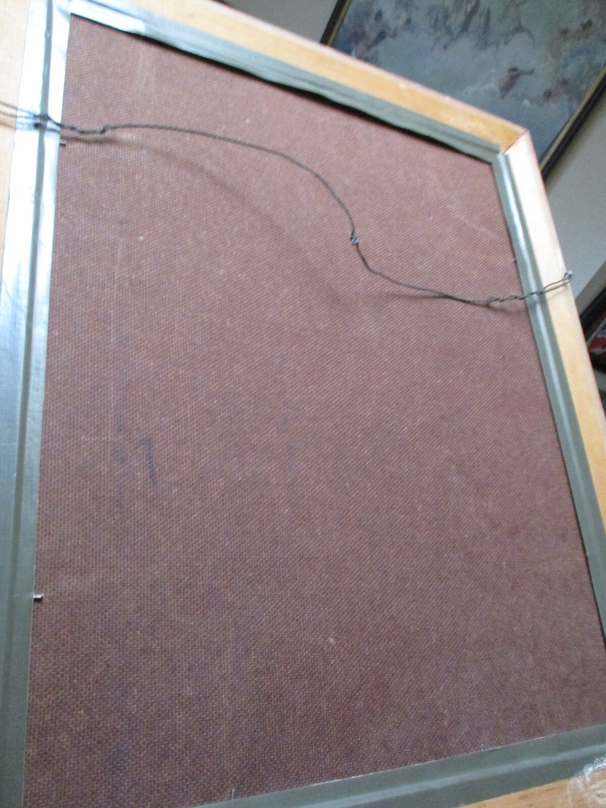 ANTIQUE PAINTING INDUSTRIAL PORTRAIT WORKER WELDER METAL FACTORY WPA STYLE OLD