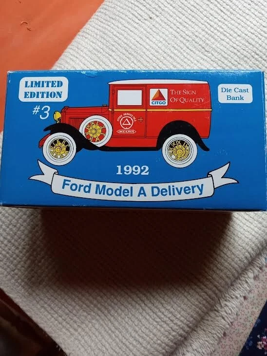 CITGO PETROLEUM #3 LIMITED EDITION FORD MODEL A DELIVERY TRUCK BANK 1:25  #2514 Foto 2 de 4