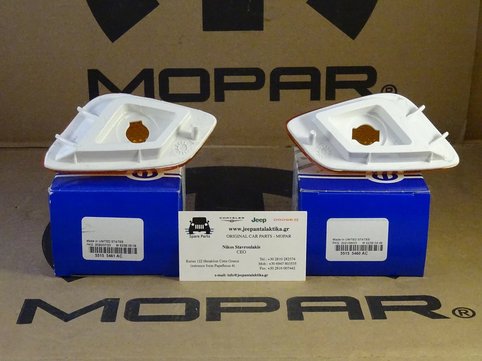 Luz marcadora lateral derecha e izquierda Jeep Wrangler TJ 97-06 genuina nueva Mopar Foto 3 de 4