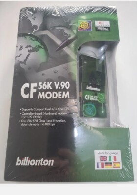 Billionton CF 56K V.90 Modem Neu Versiegelt In Verpackung 