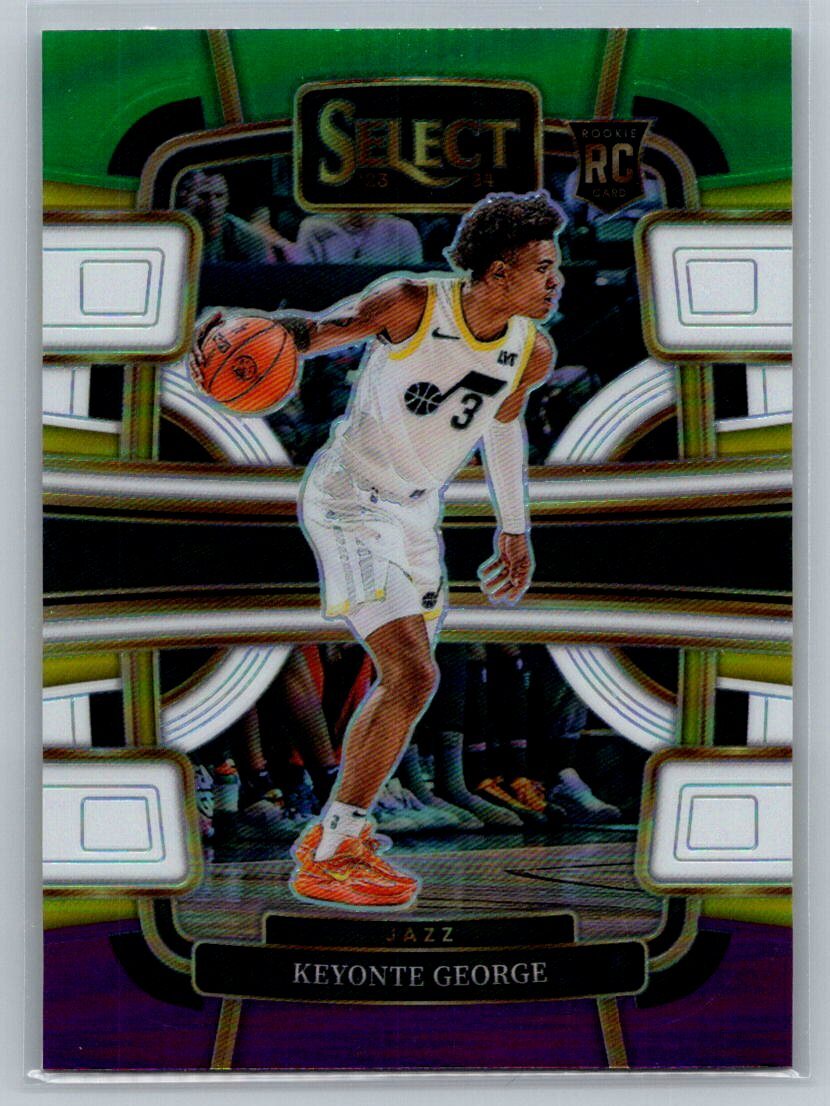 2023-24 Panini Select #75 Keyonte George Tri-Color Prizms