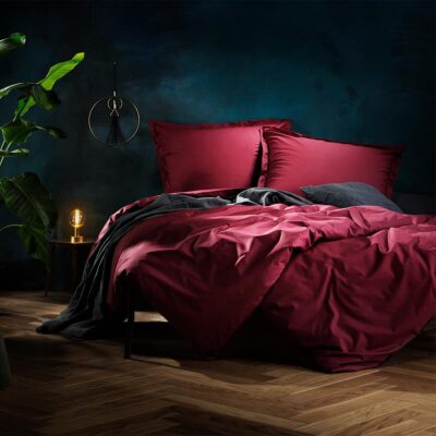 Uni Mako-Satin Bettwäsche Classic Stehsaum Lorena