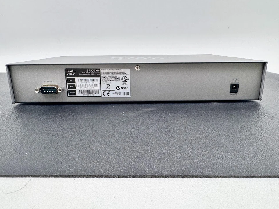 Cisco SF300-08 300  8 Port 10/100 RJ45 Managed Network Switch - Image 3 of 4