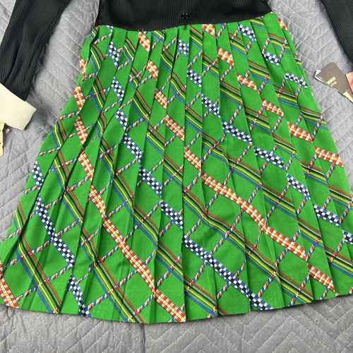 Vintage Ayres unbegrenztes Kleid Damen Größe 12 Gogo Hippie Peter Pan Kragen Neu mit Etikett - Bild 3 von 24