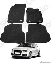 For Audi A1 2010 to 2018 Fully Tailored Black Car Floor Mats Carpets 4 Clips