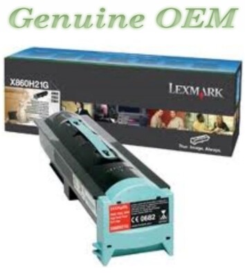 X860H21G Original OEM Lexmark X860 Toner, Black High Yield Genuine Sealed
