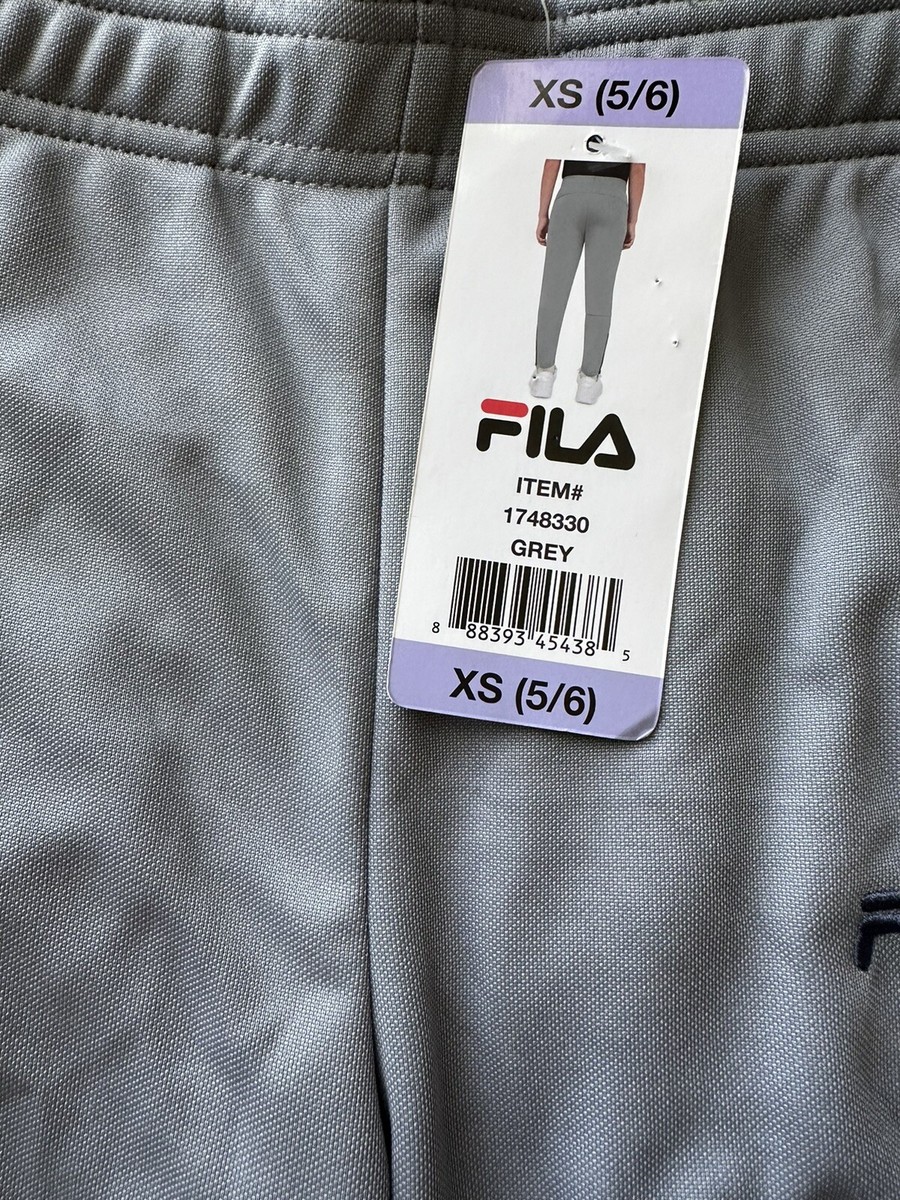 S Fila Youth Training Pant, Grey ; Size: XS(5/6) 100% Polyester