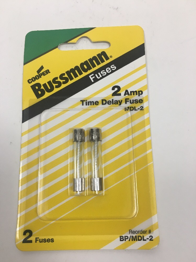 BUSSMANN FUSE 250V 1A Time-Delay Glass Fuse - Fast-Acting, Pack Of 5 (BK/GMD-1A)