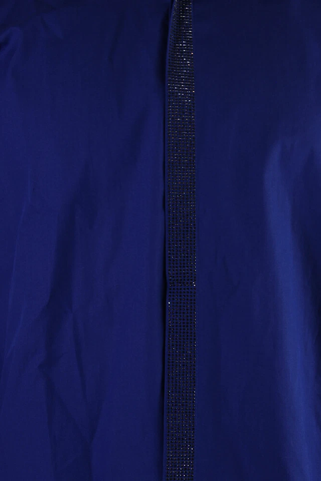 Inc International Concepts Cerulean Blue Studded Shine Shirt M — 第 3/3 张图片
