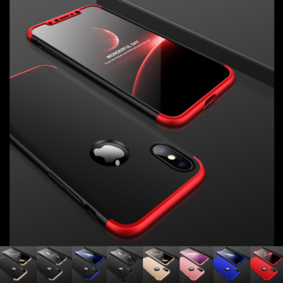 Hülle für iPhone X XS Max XR 8 7 6 Plus 5 360° Grad Full Cover Schutz Glas Folie