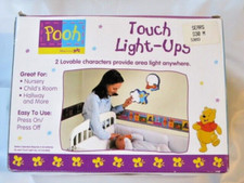 Vtg Sears  Pooh  Tiger  Touch Light-Ups  Priss Prints  With Paperwork  NU 