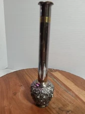 Vintage WB Mfg Co Silver Bud Vase Weidlich Brothers Silver Single Flower Rose