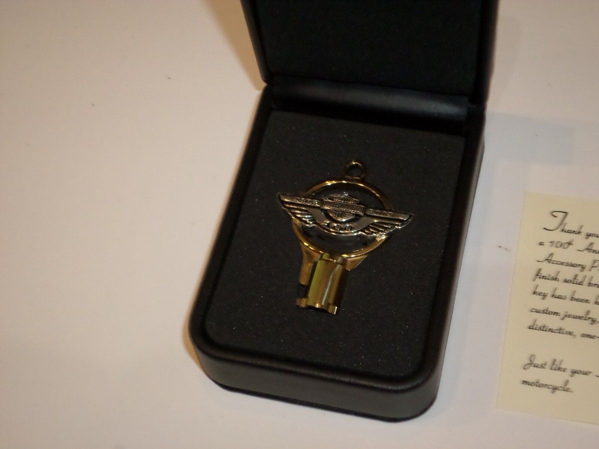 Harley Davidson 100th Anniversary Solid Brass And Sterling Silver