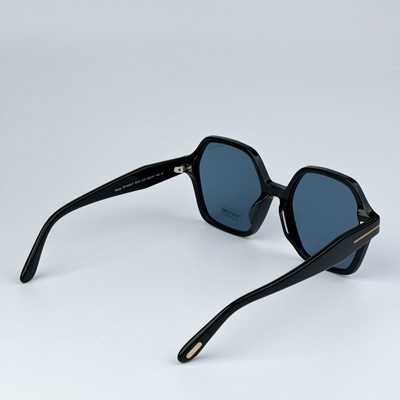 Tom Ford Women Sunglasses Black Blue Square Oversized FT1032  display picture 2