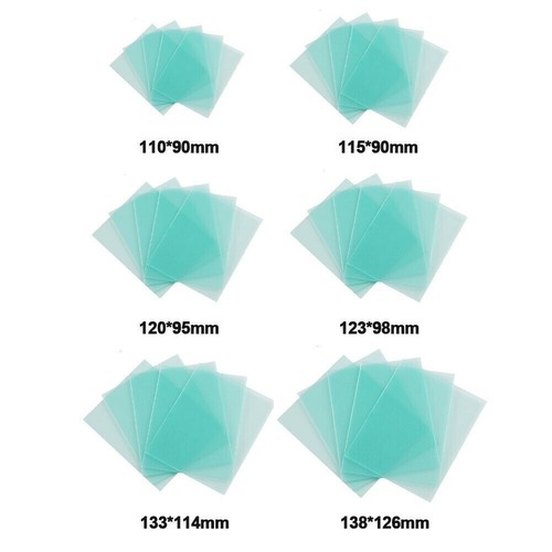 Lot De 10 Plaques De Protection Transparentes Pour Casque De Soudage 138x122mm – Lentilles De Remplacement Outils De Soudage