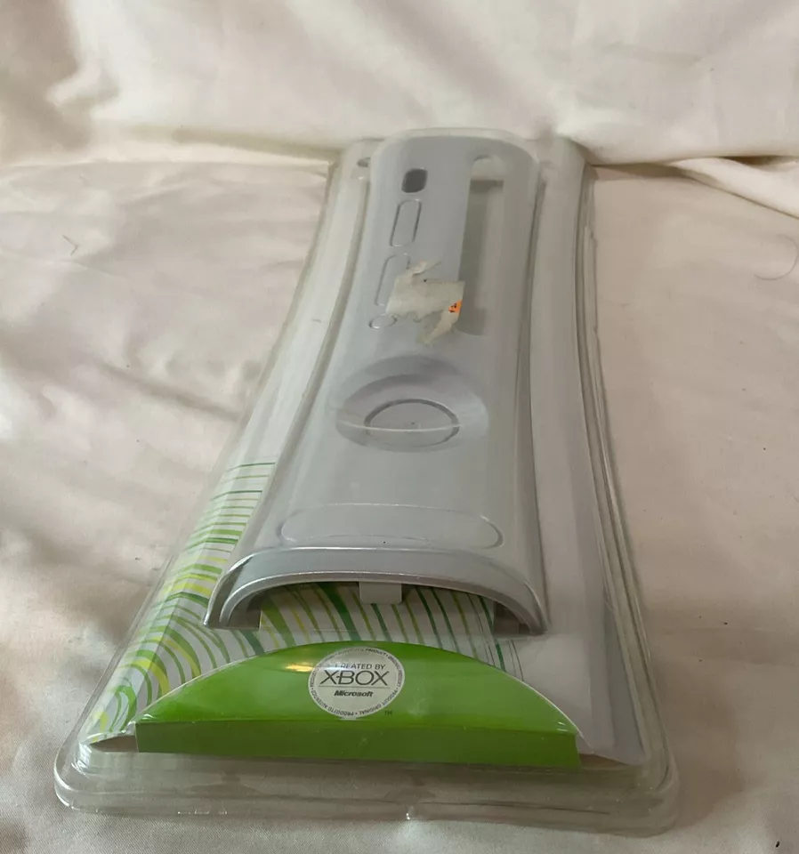 NUEVO Auténtico Microsoft Xbox 360 PLATEADO Placa Frontal B4L-00005, SELLADO DE FÁBRICA 2005 Foto 3 de 4