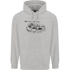 Schlauchboot Rapids Weiß Wasser Rafting Whitewater Herren Kapuzenpullover
