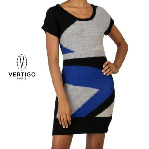 NWT VERTIGO Paris Short Sleeve Abstract 