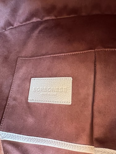 Borbonese handbag women leather pre-owned cute and great style - Picture 2 of 7