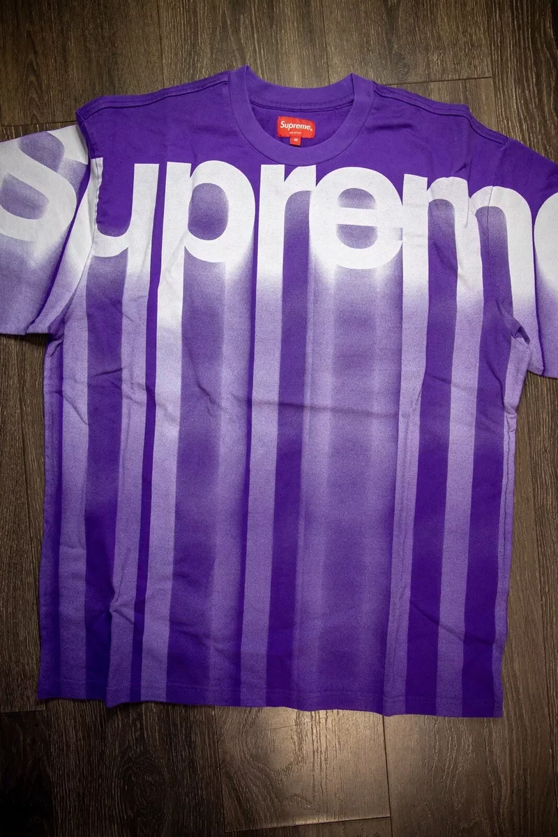 Supreme Bleed Logo S/S Top Purple Medium