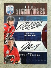 Robyn Regehr & Jay Bouwmeester 2009-10 Be A Player Signatures Duals #S2RB