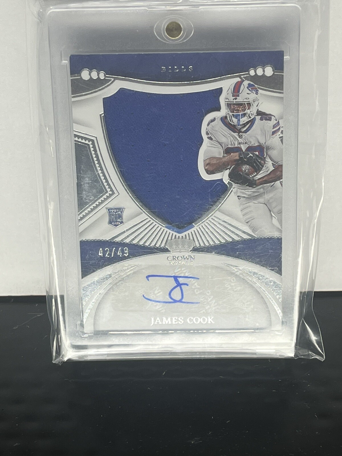2022 Chronicles Crown Royale James Cook   Silhouette Auto RPA /49 Buffalo Bills
