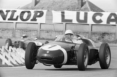 Stirling Moss In A Walker Team Entered Porsche In Formula 2 Race OLD PHOTO