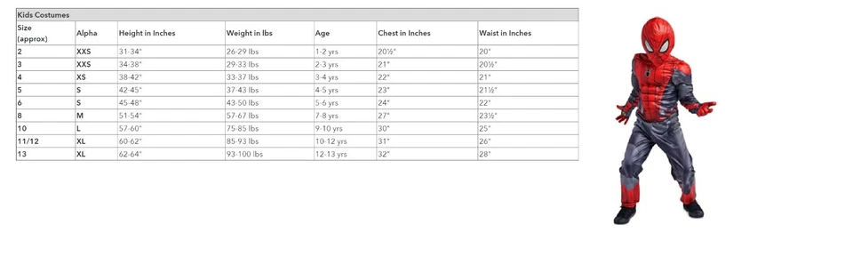 Nuevo Disfraz Disney SpiderMan para Niño Talla 5/6 Nuevo con etiqueta Foto 3 de 3