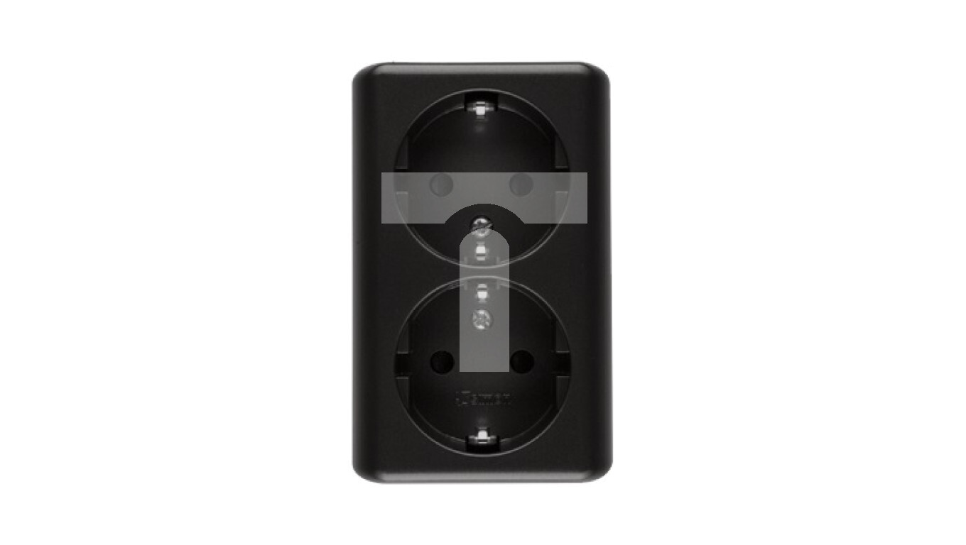 Simon 54 Surface-mounted double Schuko socket with shutters for current c /T2UK