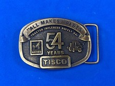 Vintage 1991 Tisco All makes Parts - tractor supply farm 54 years belt buckle