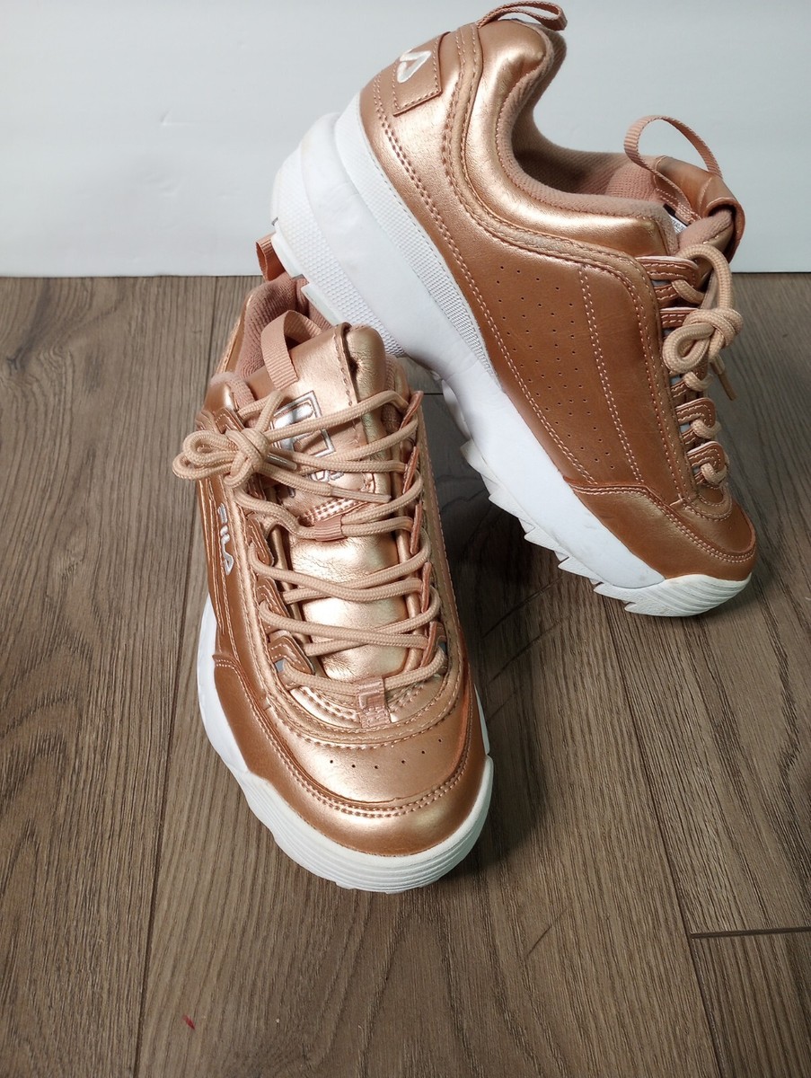 Rose Gold Fila Sneakers Gold Fila Disruptor M Low Wmn Rose Gold Shop