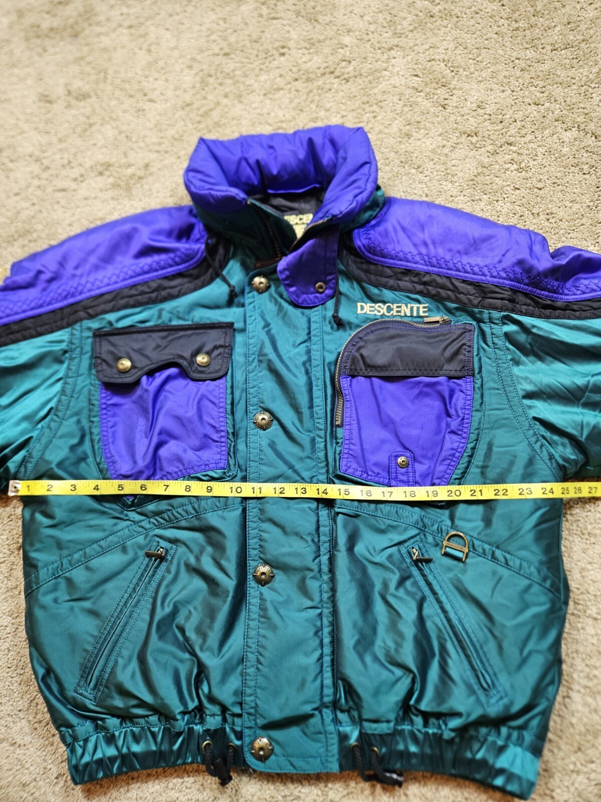 Vintage 90s Descente Colorblock Ski Jacket Size Medium