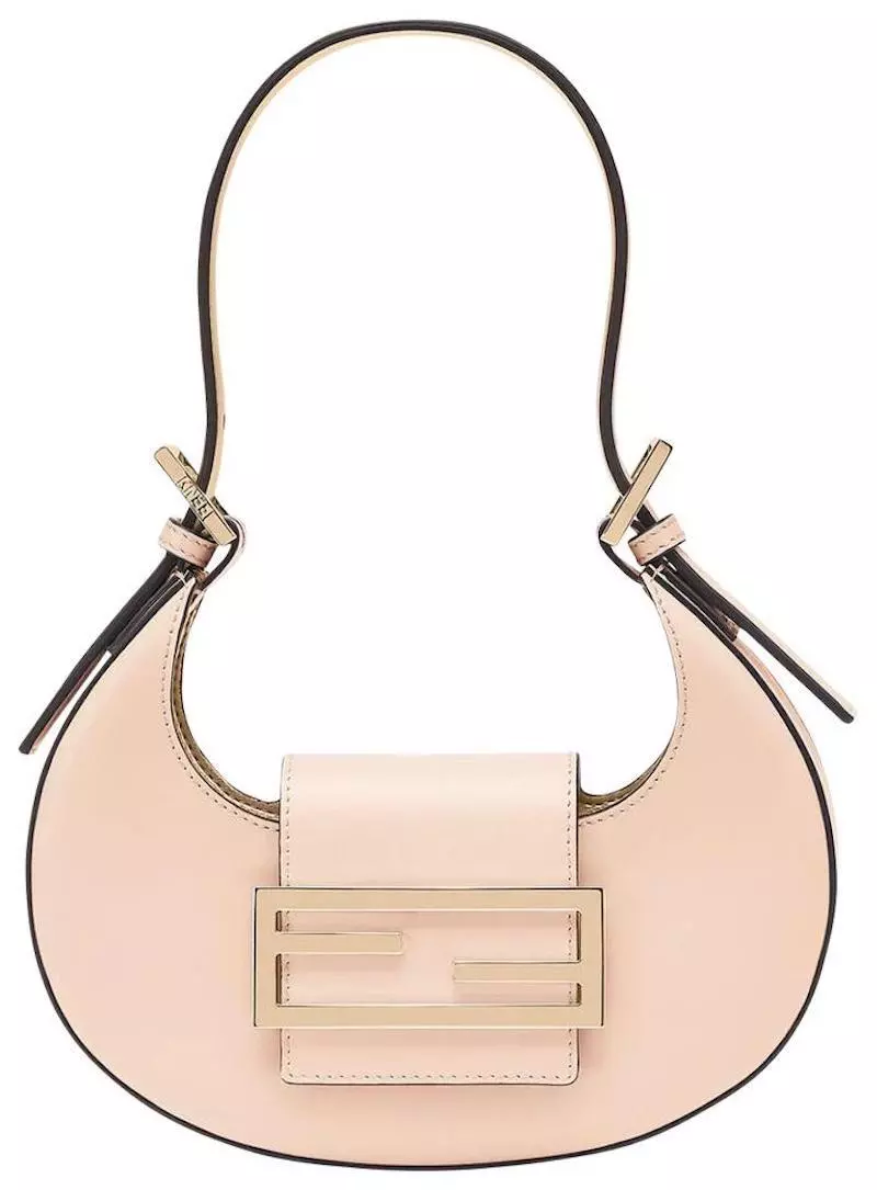 Mini Leather Pouch in Pink - Fendi