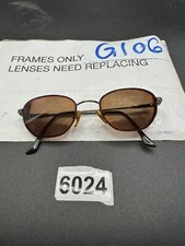 Vintage Brooks Brothers BB180-S Burgundy Oval Italy Sunglasses FRAMES ONLY