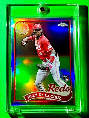 2023 Bowman Platinum Elly De La Cruz Rookie Card #93 – Silver Ice Refractor (Mint, Cincinnati Reds) - View #2