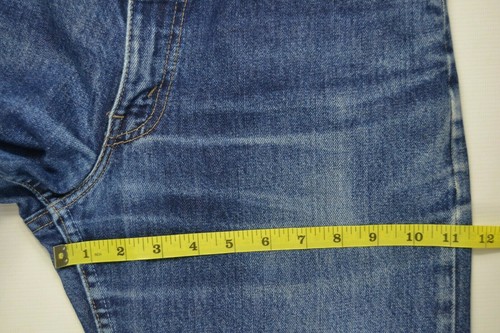 vintage LEVI'S 521 Destroyed raw crop Wedgie JEANS W28 size uk 10 high waisted - Picture 5 of 10